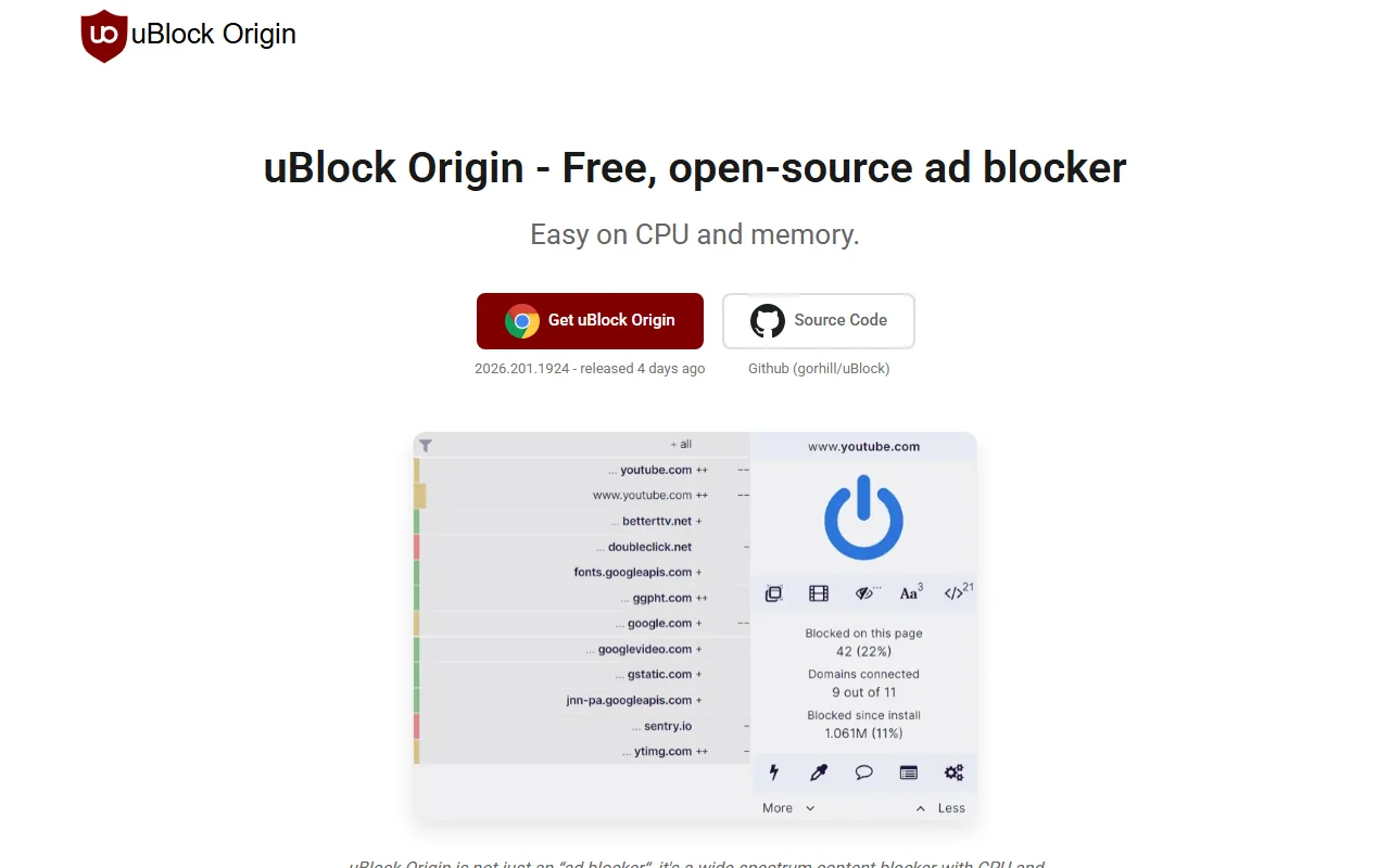 Screenshot of Ublockorigin